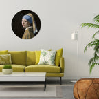 GIRL WITH A PEARL EARING Round Wall Art