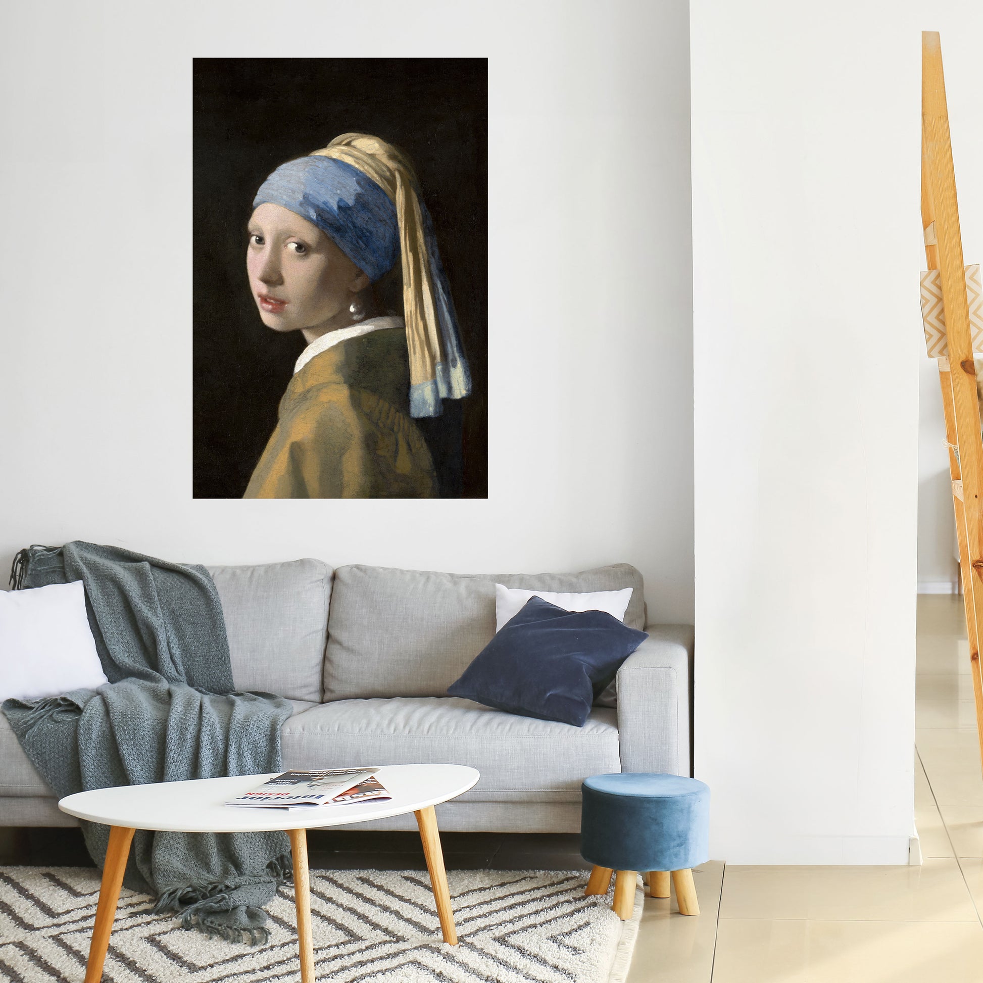 Póster vertical autoadhesivo "La chica de la perla"