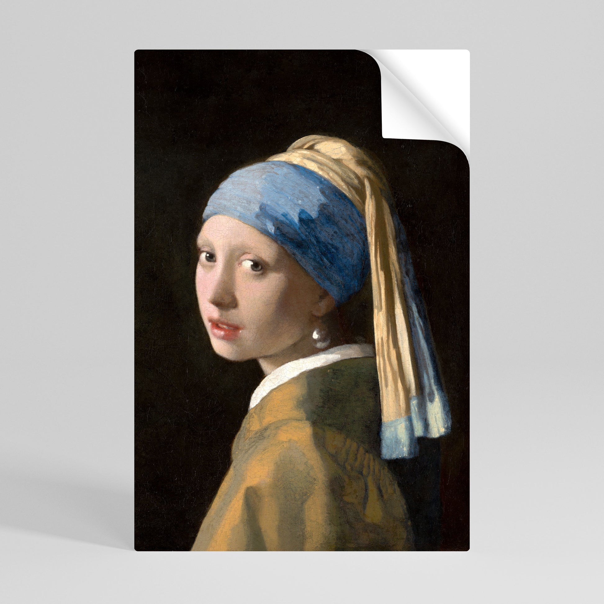 Póster vertical autoadhesivo "La chica de la perla"