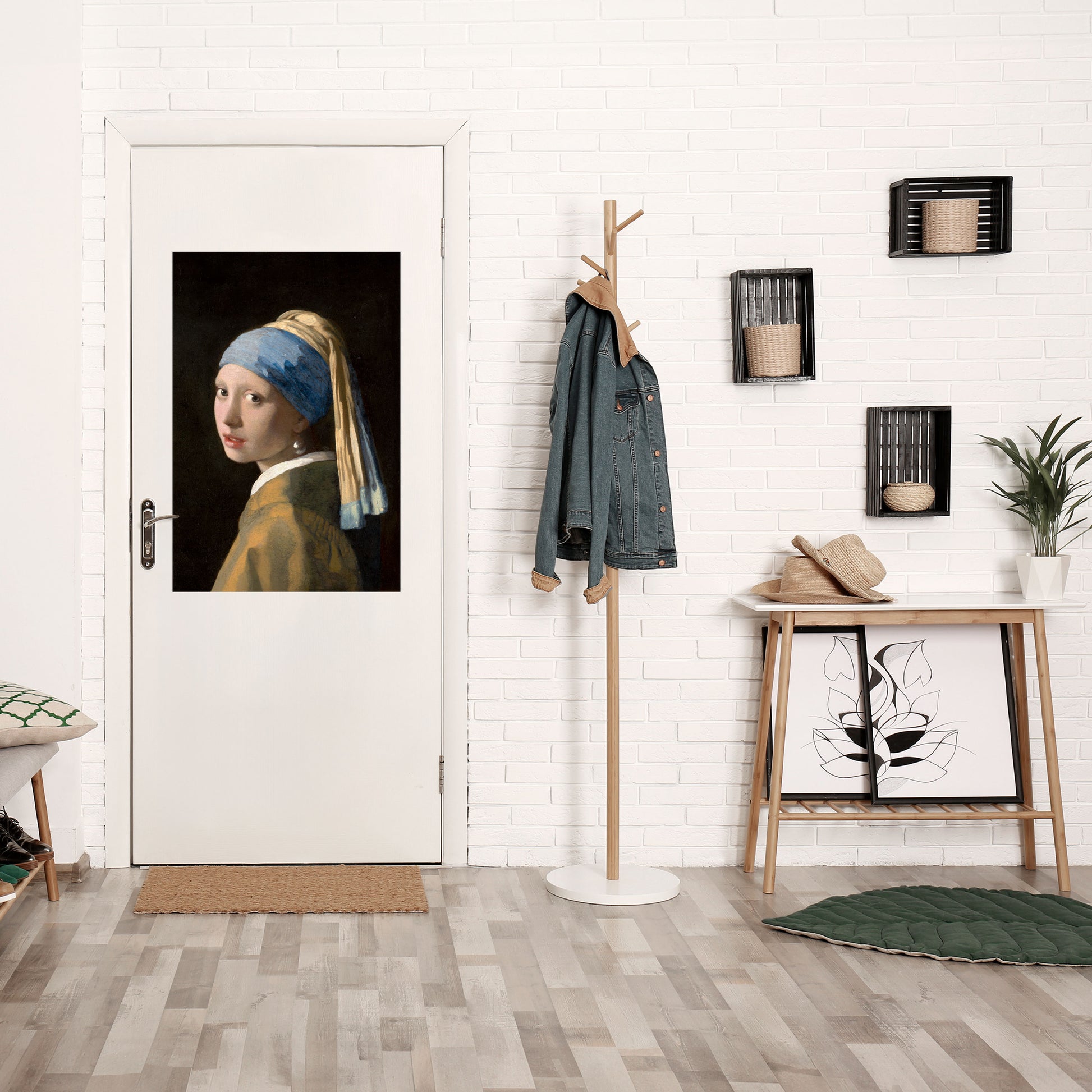 Póster vertical autoadhesivo "La chica de la perla"