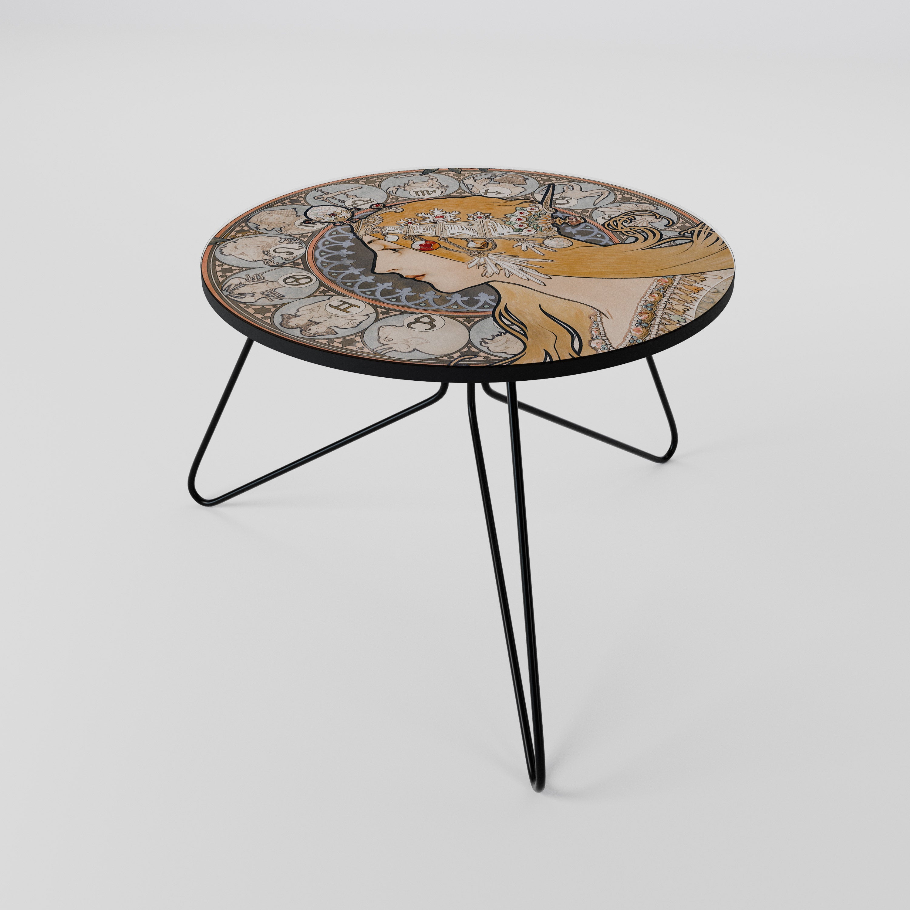 ZODIAQUE OR LA PLUME Mesa de centro