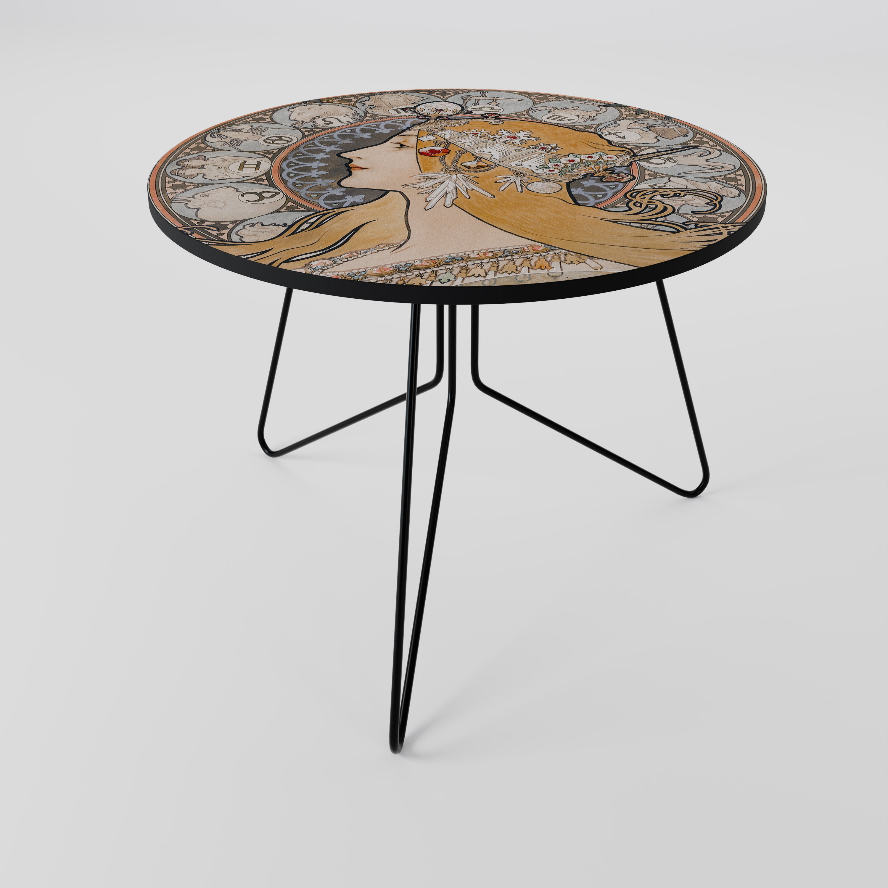 ZODIAQUE OR LA PLUME Mesa de centro