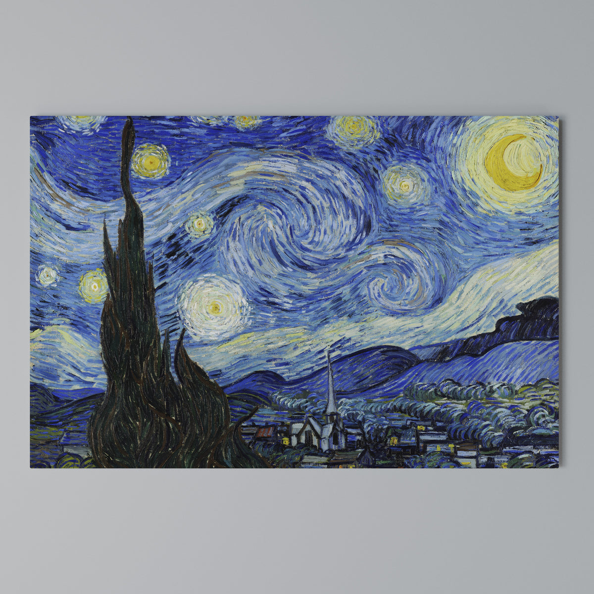STARRY NIGHT Cuadro en lienzo horizontal