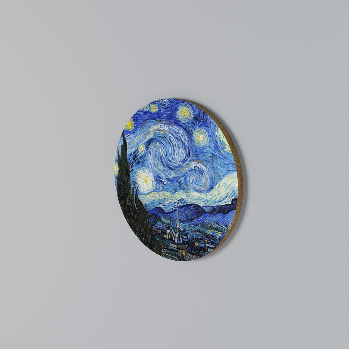STARRY NIGHT Arte de pared redondo