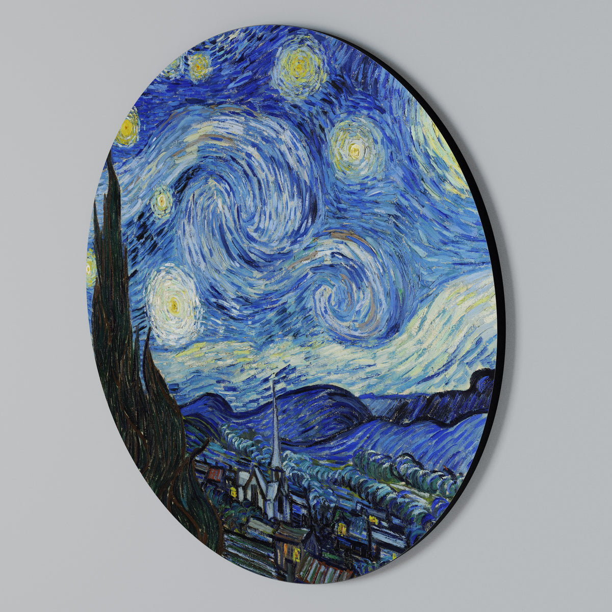 STARRY NIGHT Arte de pared redondo