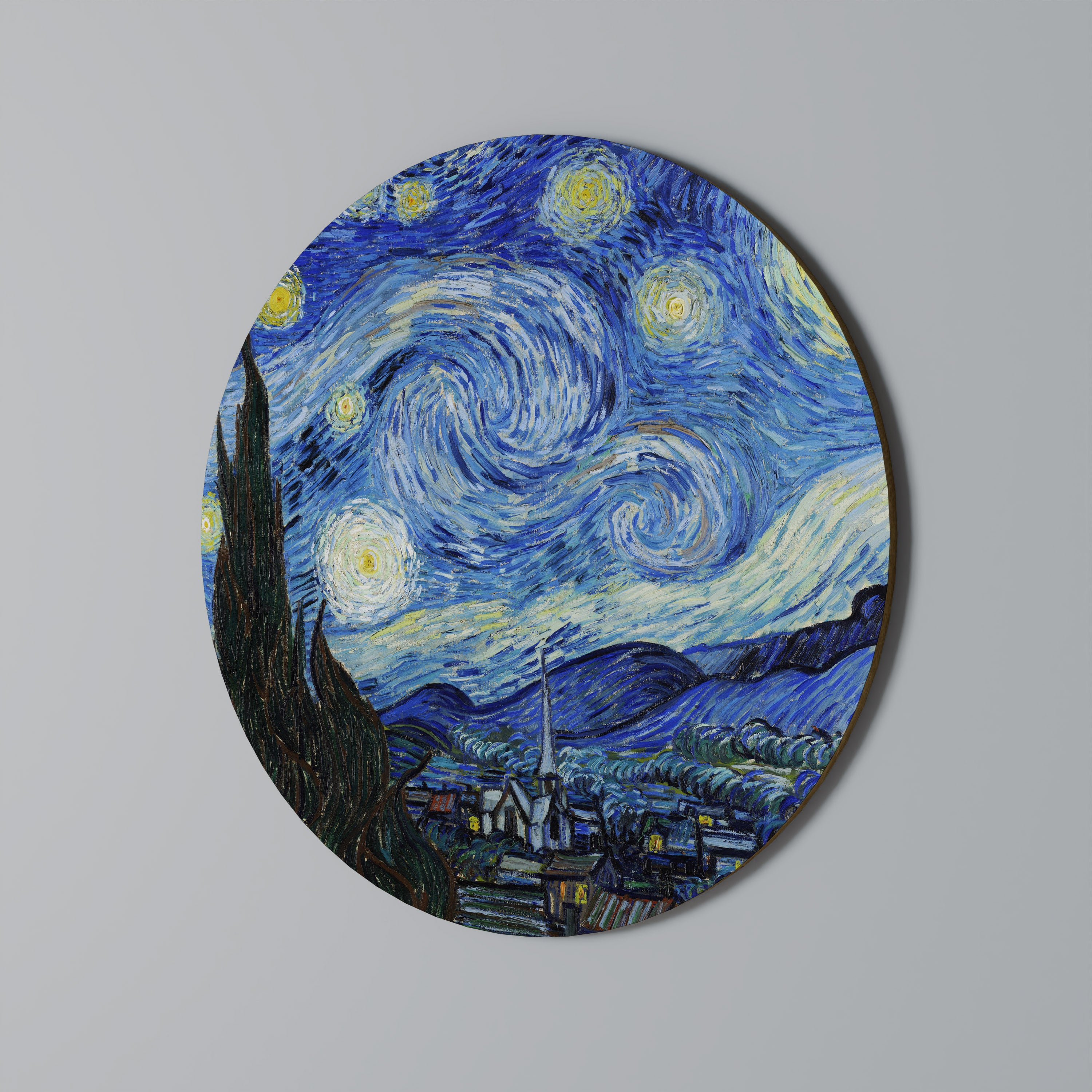 Arte de pared redondo NOCHE ESTRELLADA