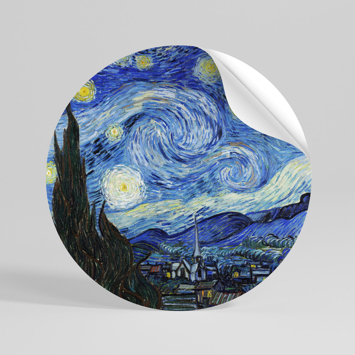 STARRY NIGHT Vinilo adhesivo redondo