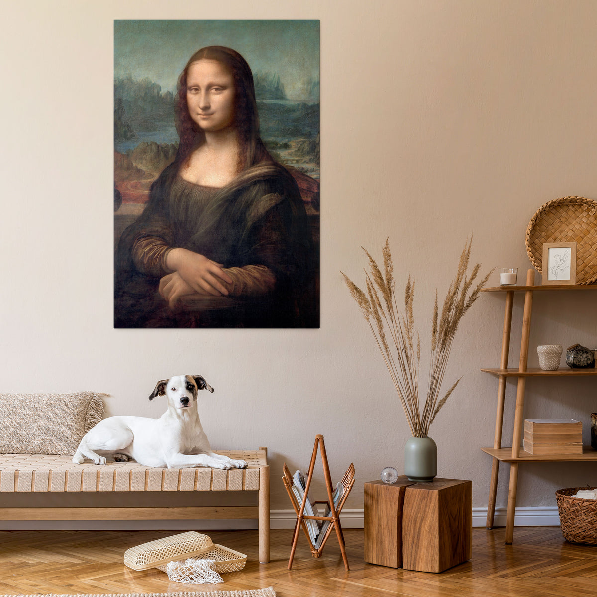 MONA LISA Vertical Canvas Print
