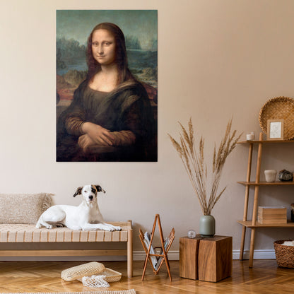 MONA LISA Vertical Canvas Print