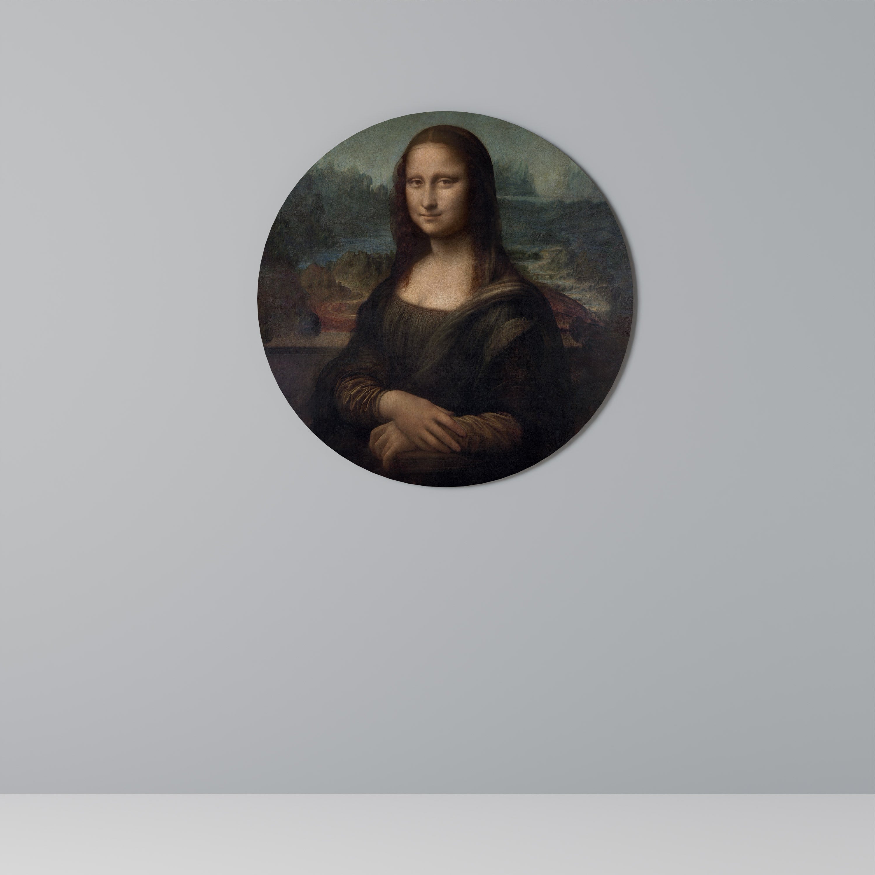 Arte de pared redondo MONA LISA