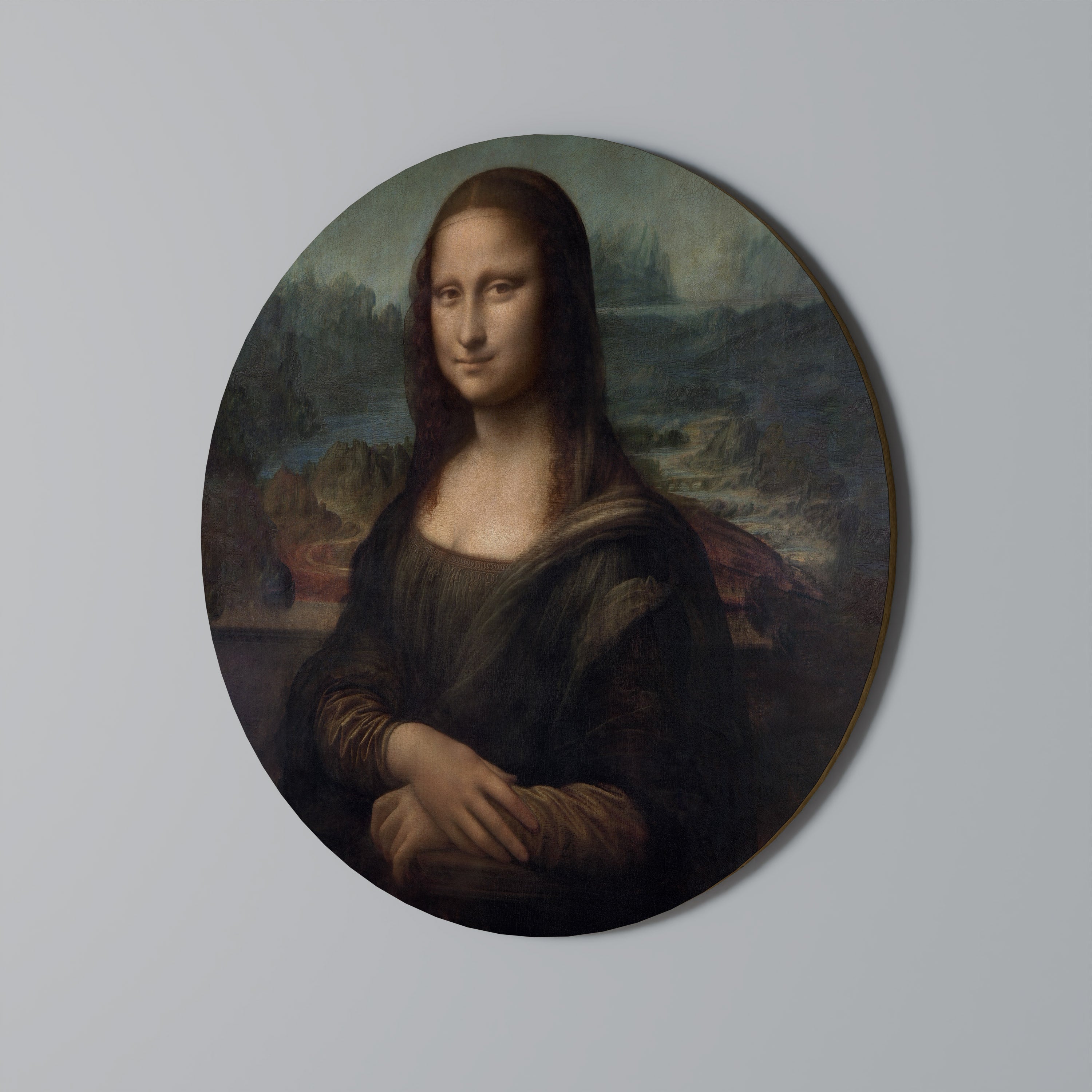 Arte de pared redondo MONA LISA