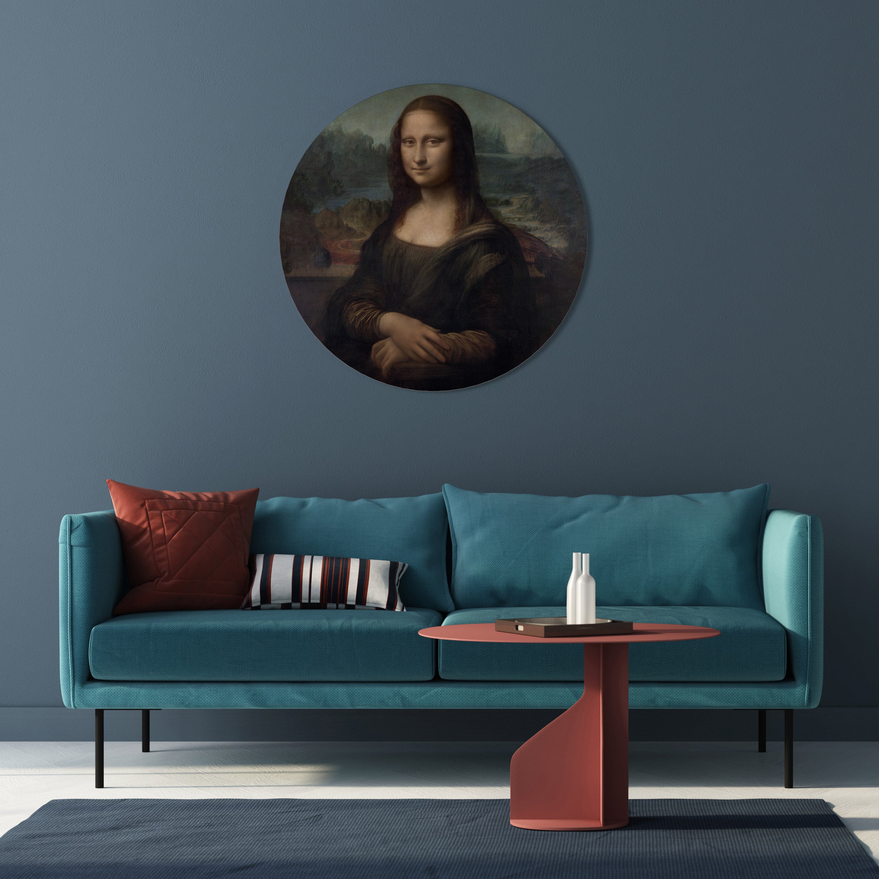 Arte de pared redondo MONA LISA