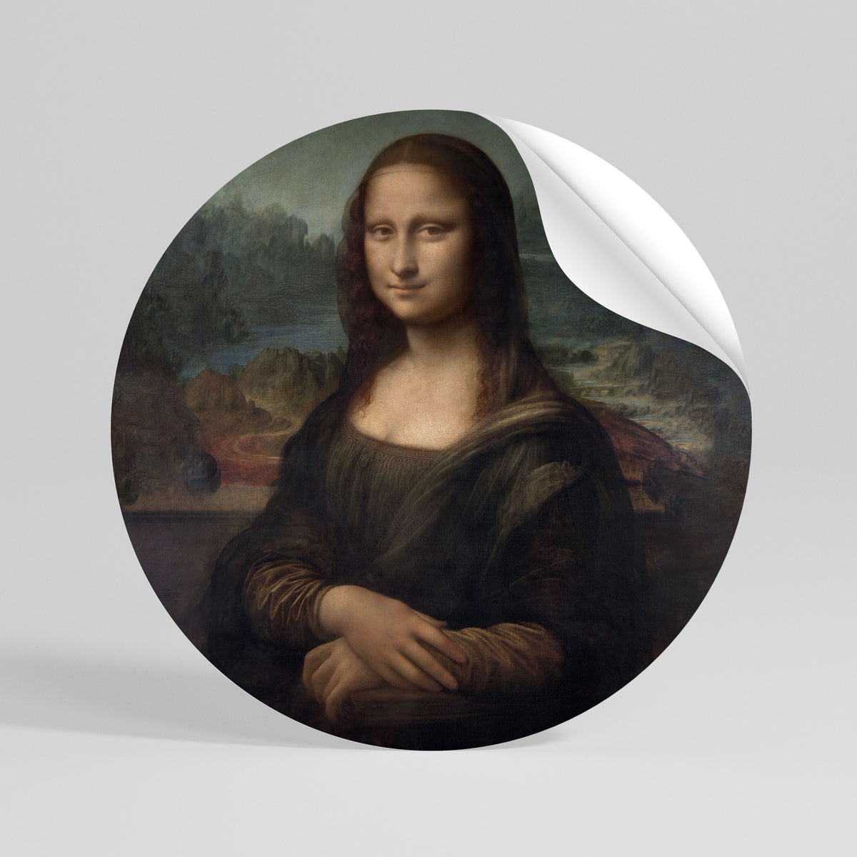 MONA LISA Vinilo adhesivo redondo
