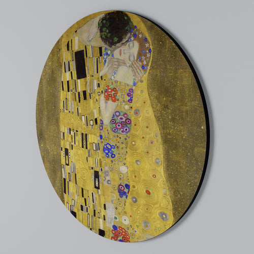 THE KISS Arte de pared redondo