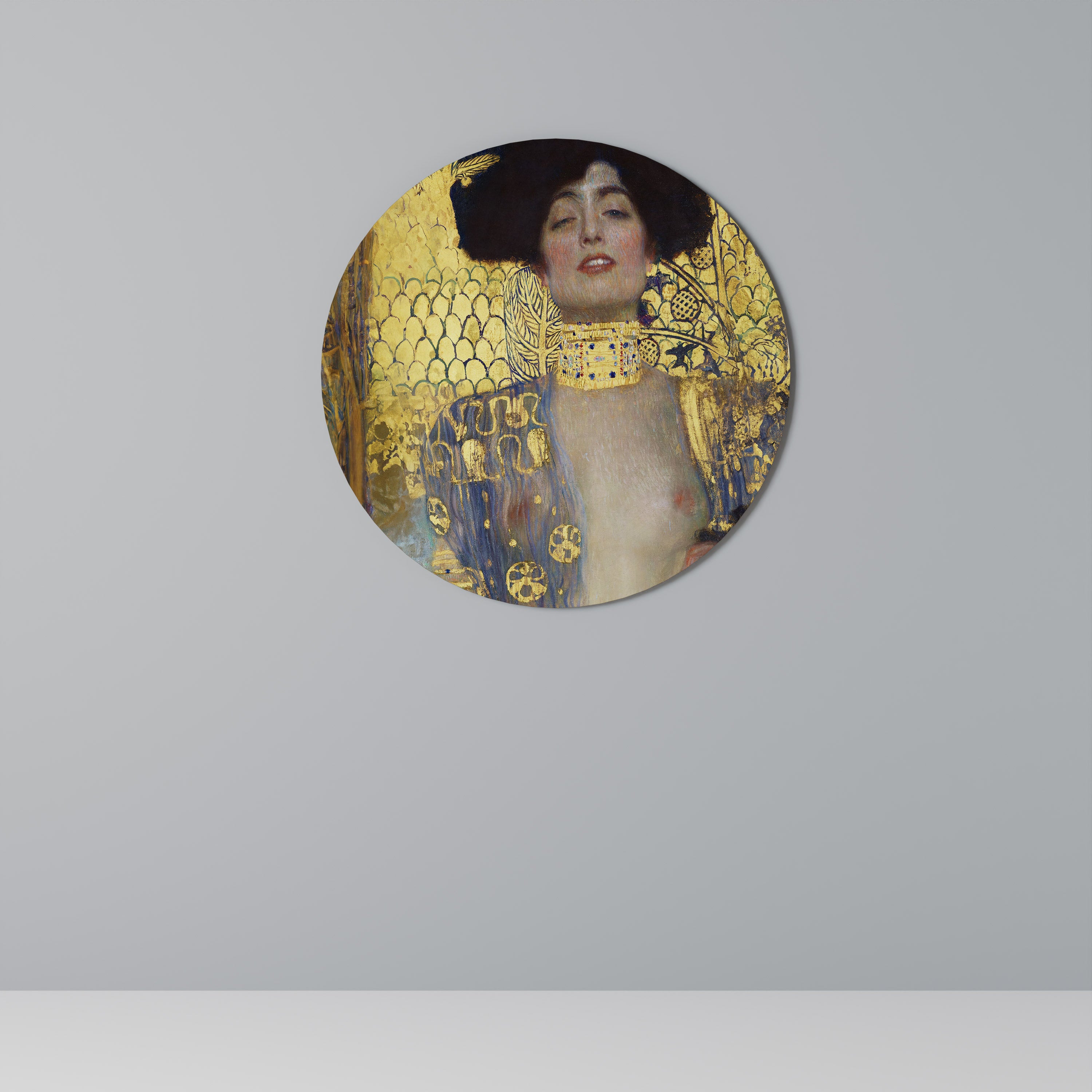 Arte de pared redondo JUDITH Y HOLOFERNES