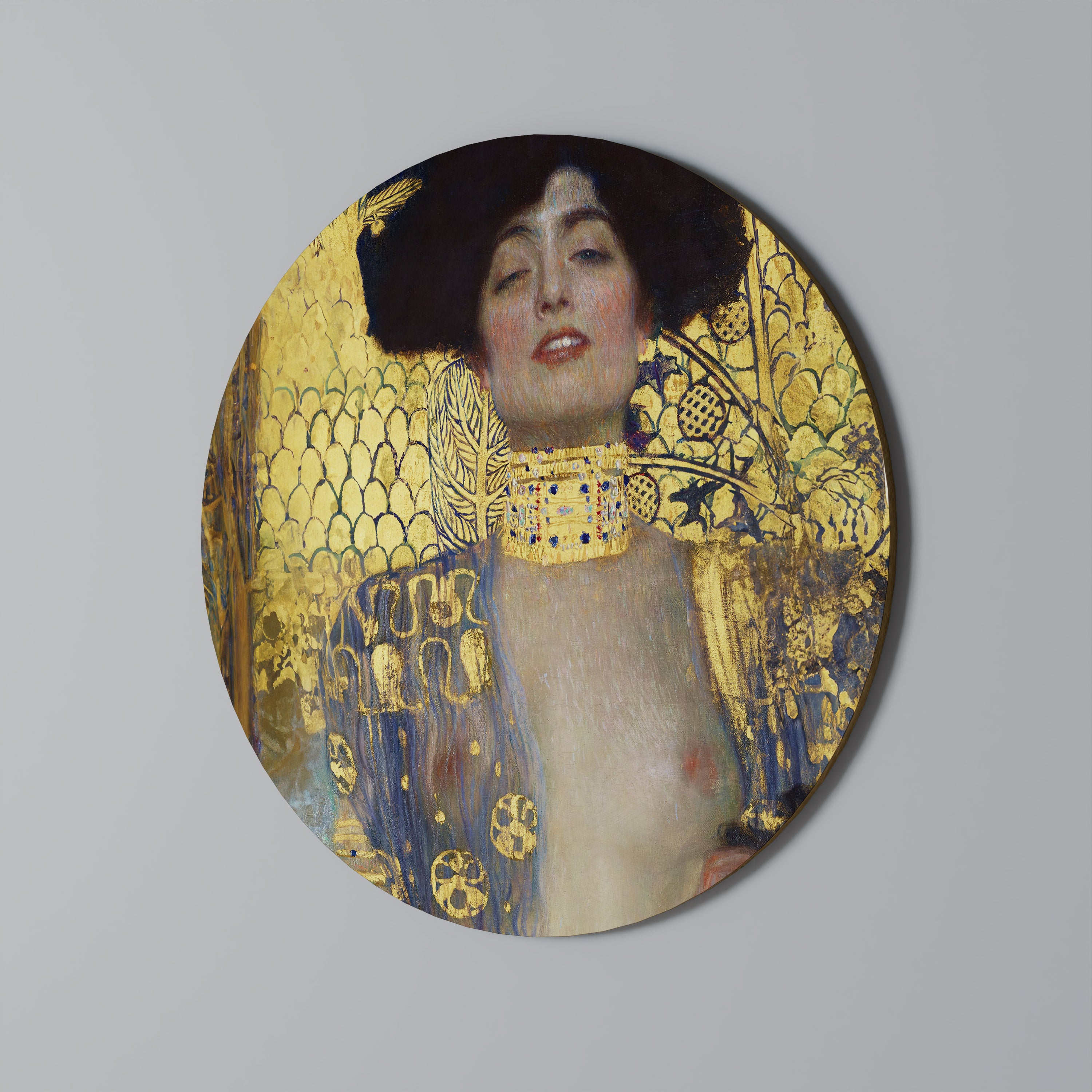 Arte de pared redondo JUDITH Y HOLOFERNES
