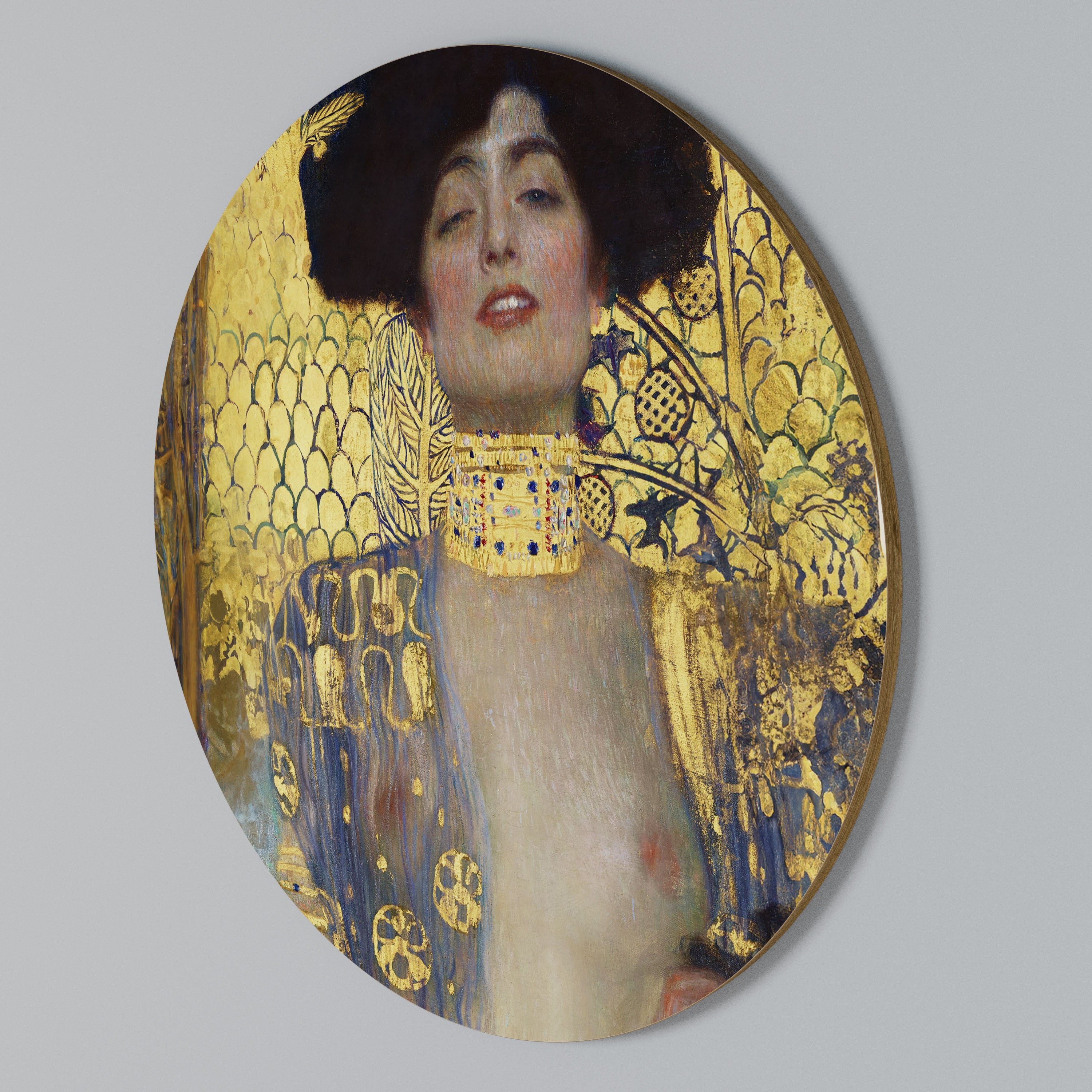 JUDITH & HOLOFERNES Arte de pared redondo