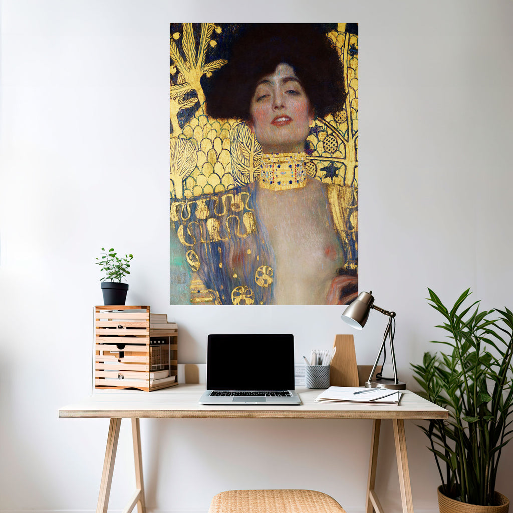 Póster vertical autoadhesivo de Judith y Holofernes
