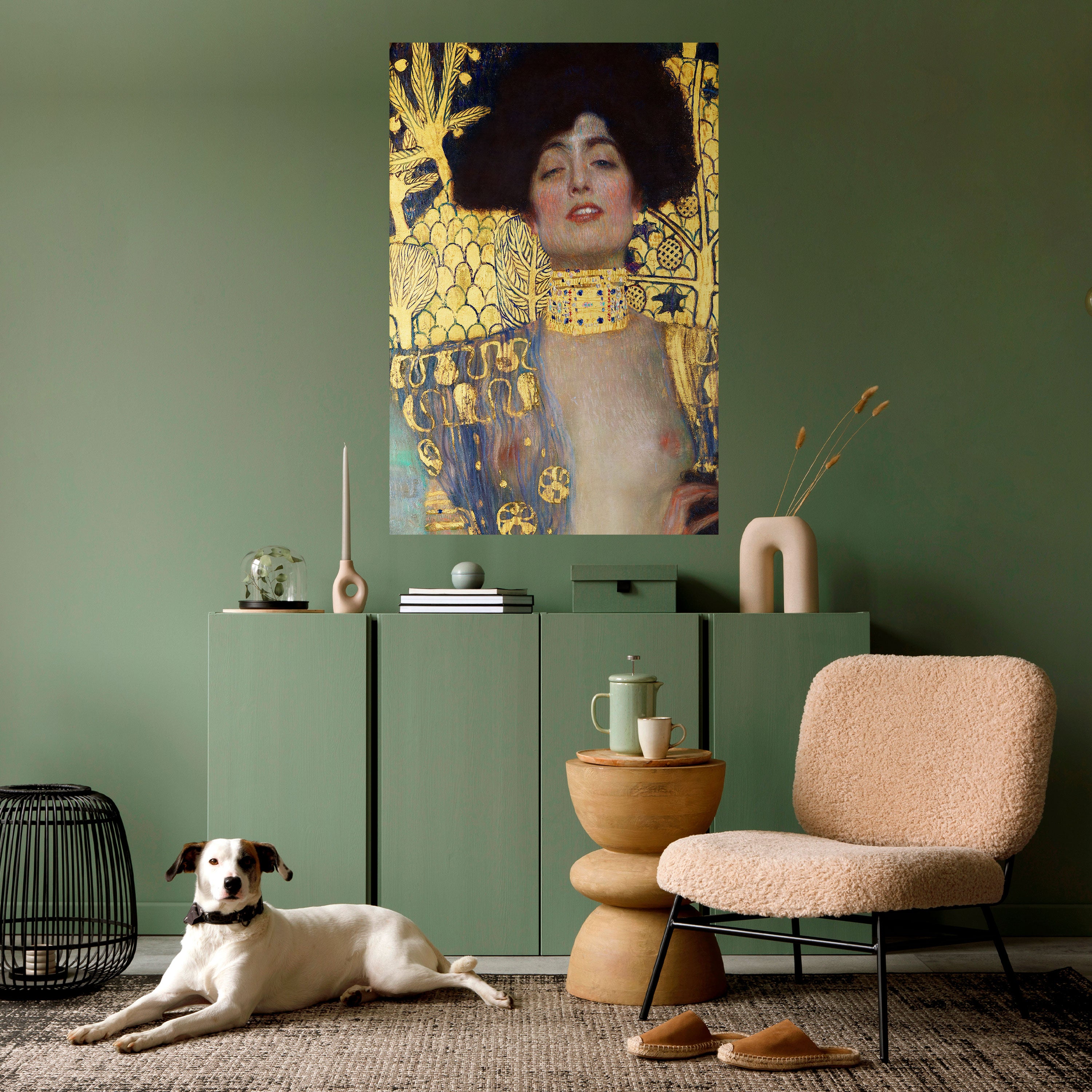 Póster vertical autoadhesivo de Judith y Holofernes