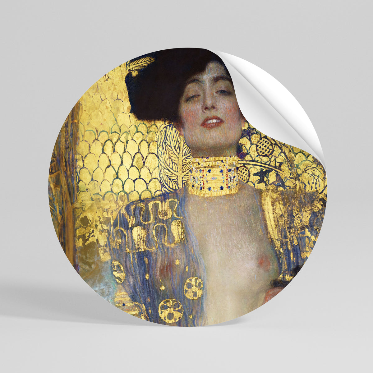 JUDITH & HOLOFERNES Vinilo adhesivo redondo
