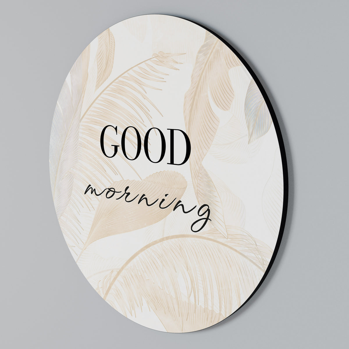 MORNING MIST MAGIC Arte de pared redondo