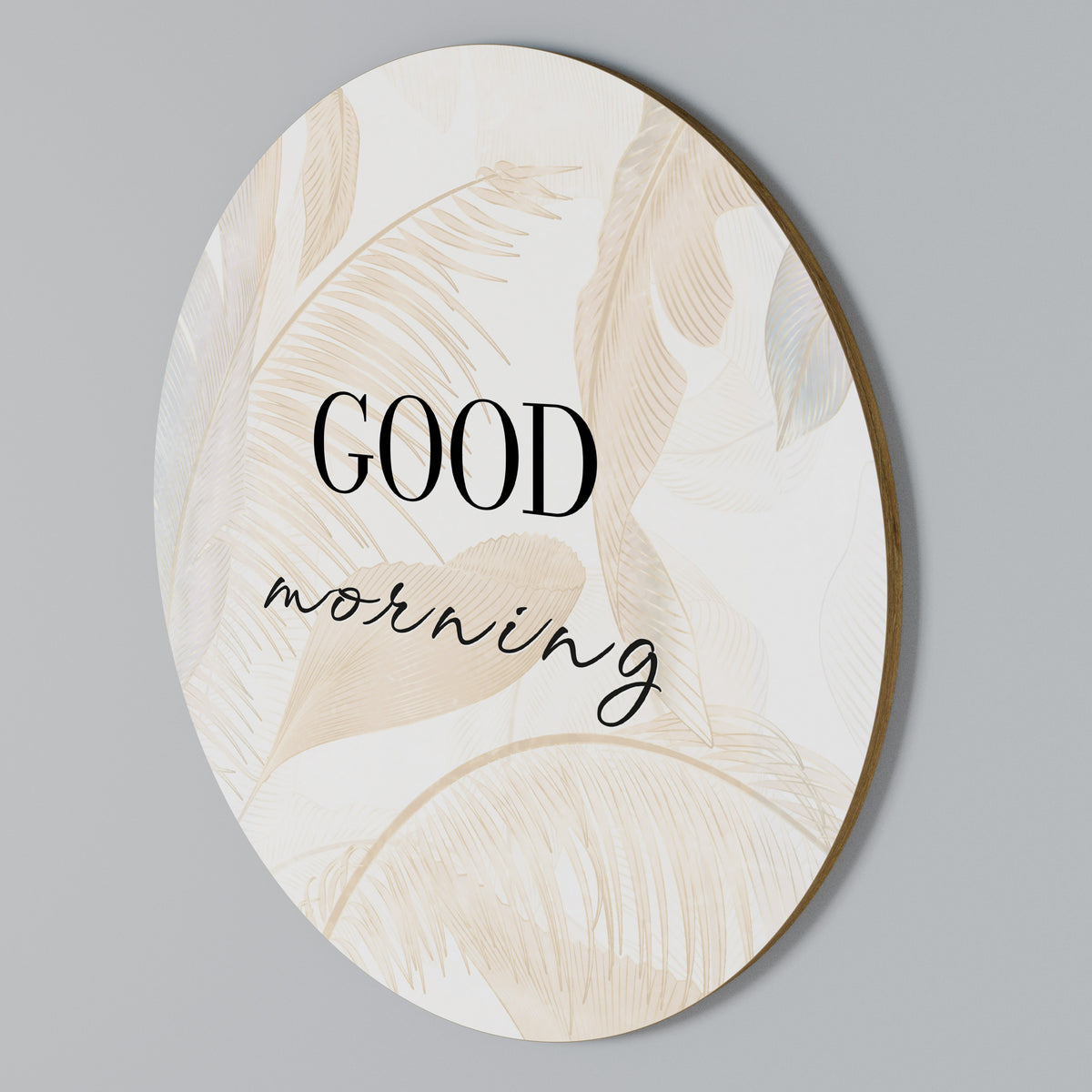 MORNING MIST MAGIC Arte de pared redondo