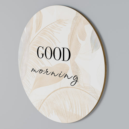 MORNING MIST MAGIC Arte de pared redondo