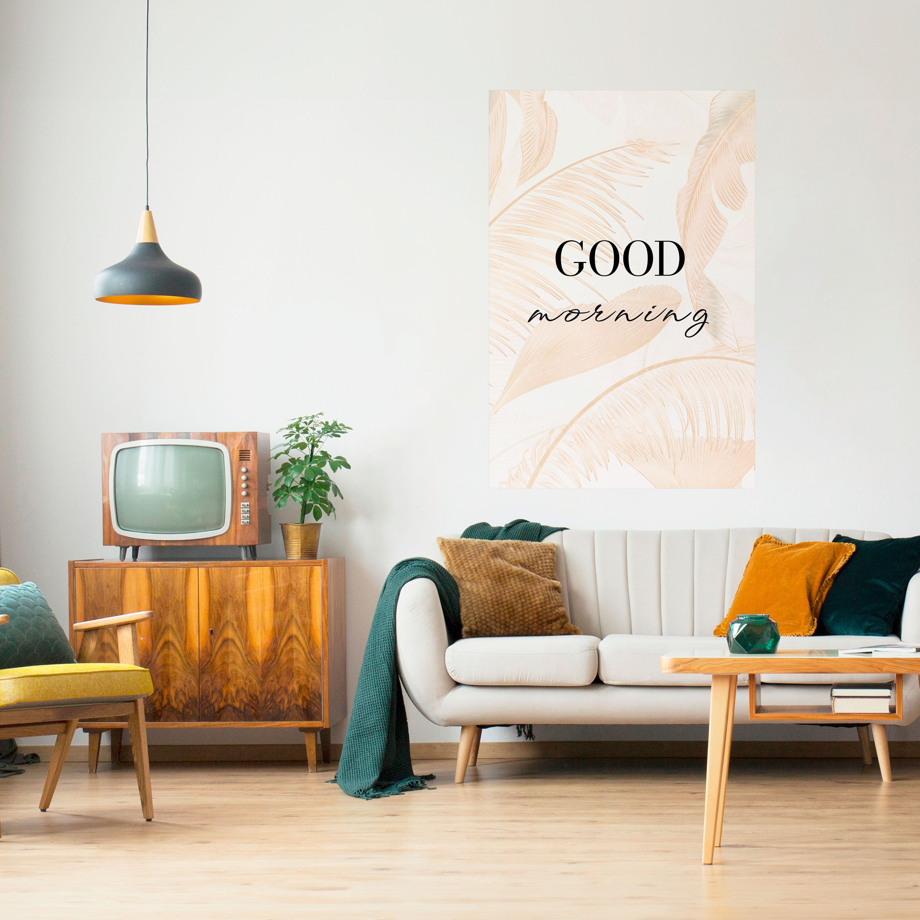 MORNING MIST MAGIC Peel and Stick Vertical Poster