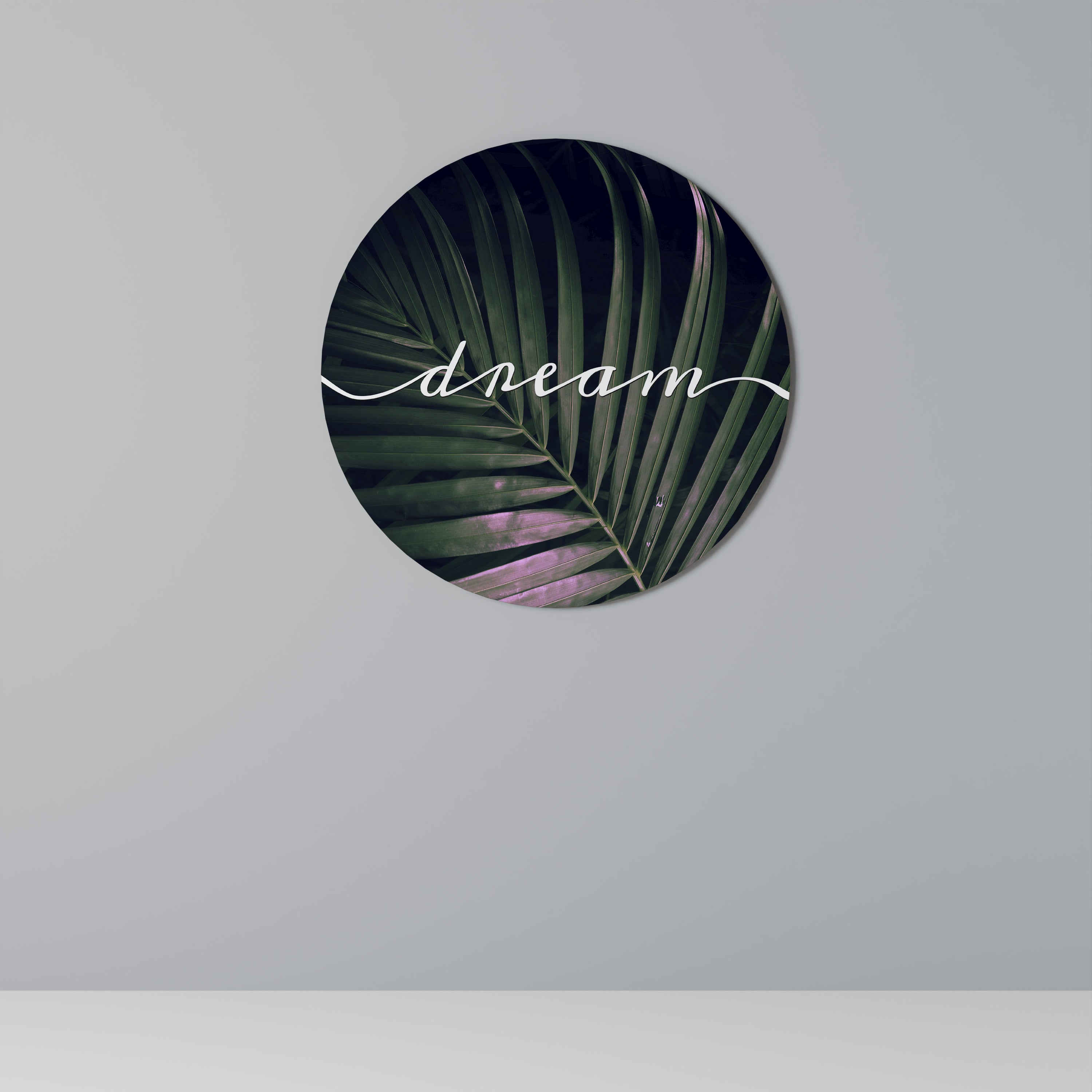 Arte de pared redondo LUSH DREAMSCAPE