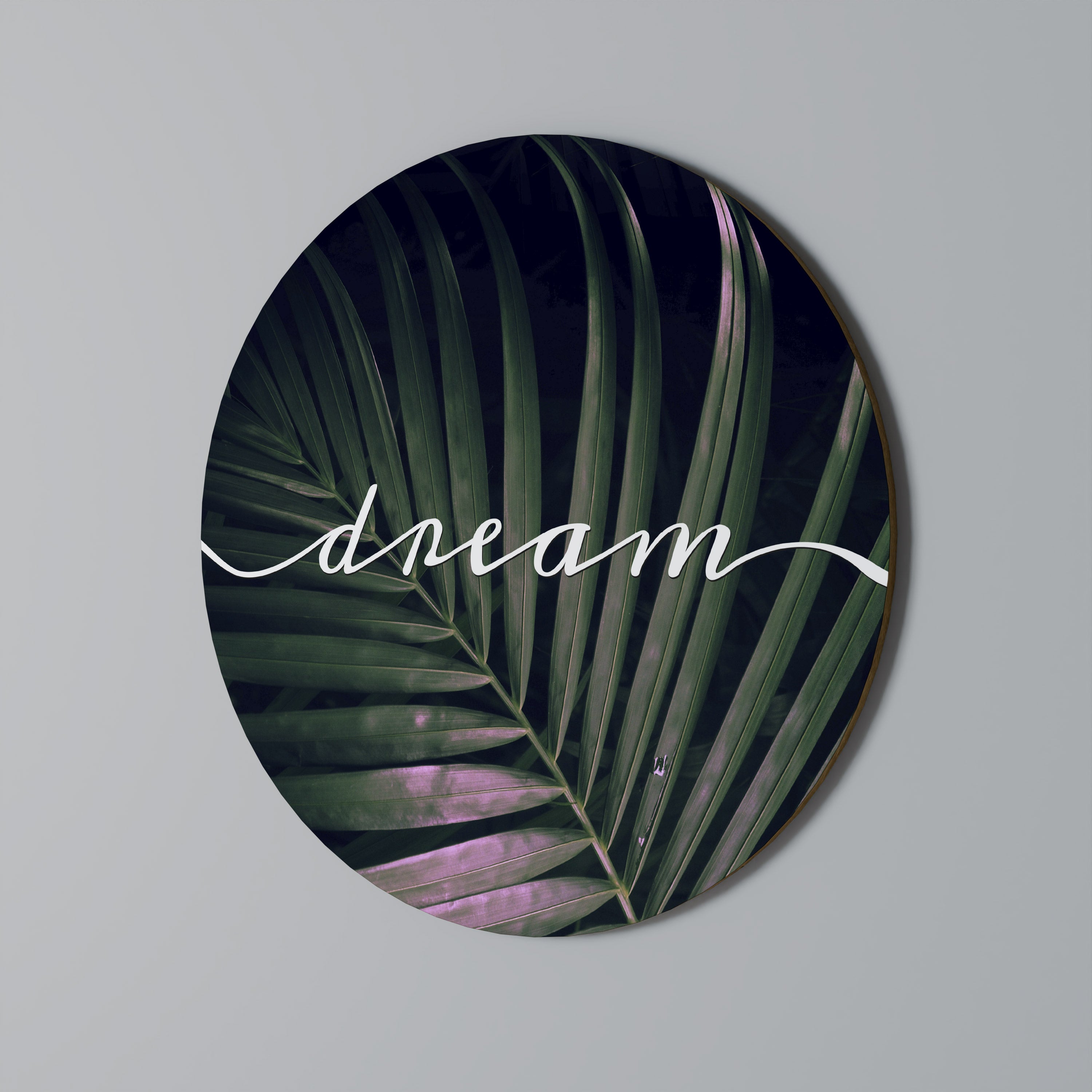 Arte de pared redondo LUSH DREAMSCAPE