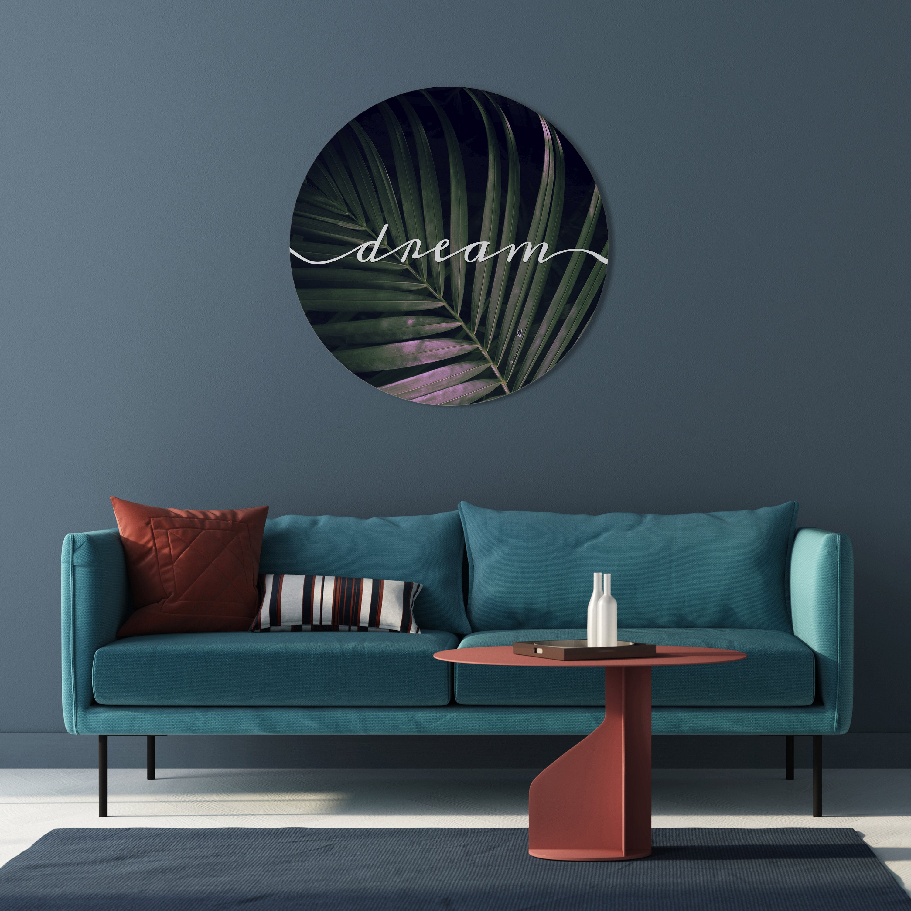 Arte de pared redondo LUSH DREAMSCAPE