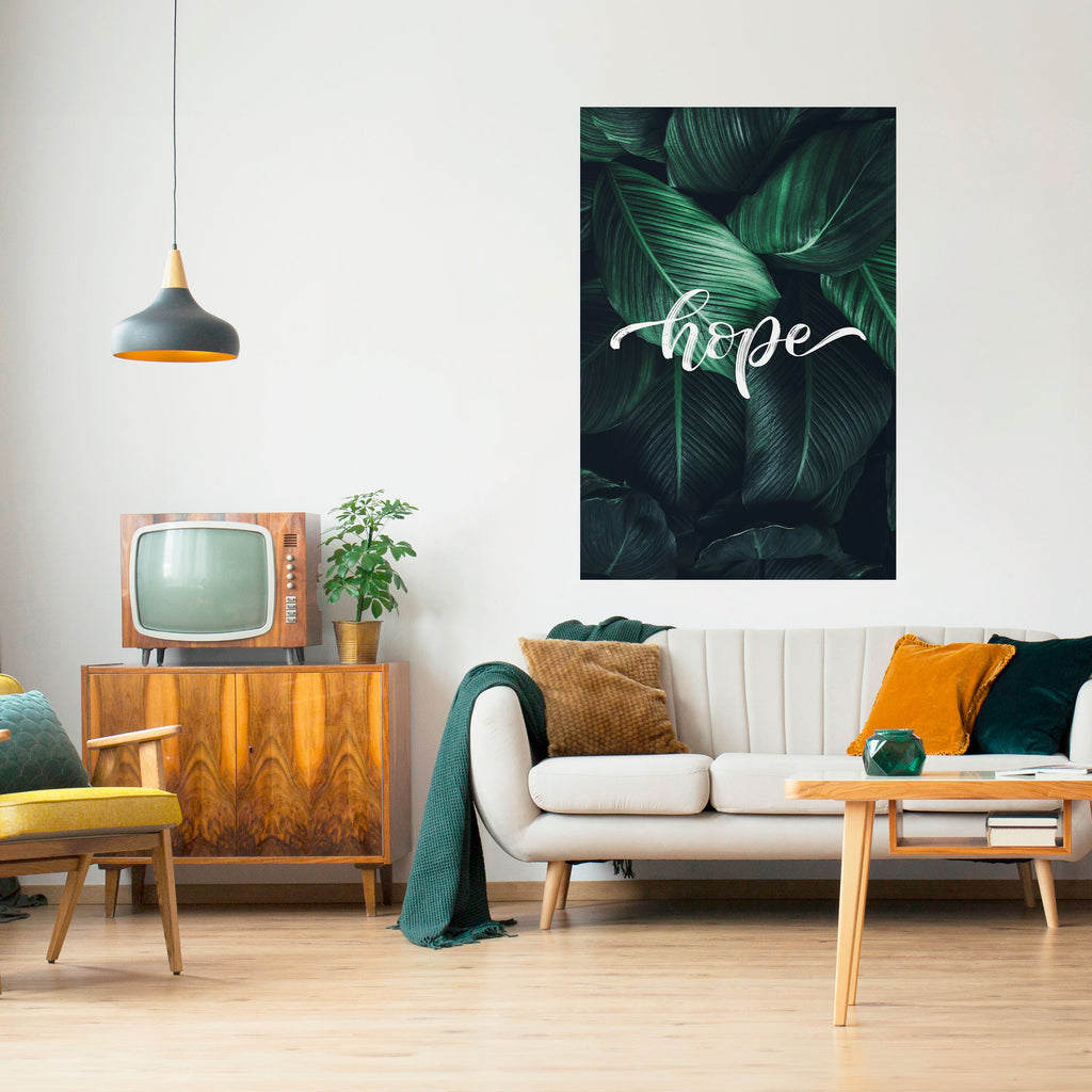 GREEN WHISPERS OF HOPE Peel and Stick Vertical Poster
