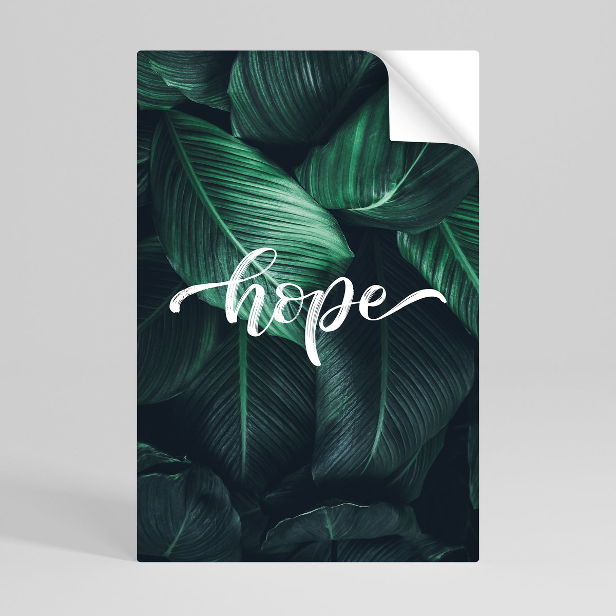 GREEN WHISPERS OF HOPE Póster adhesivo vertical