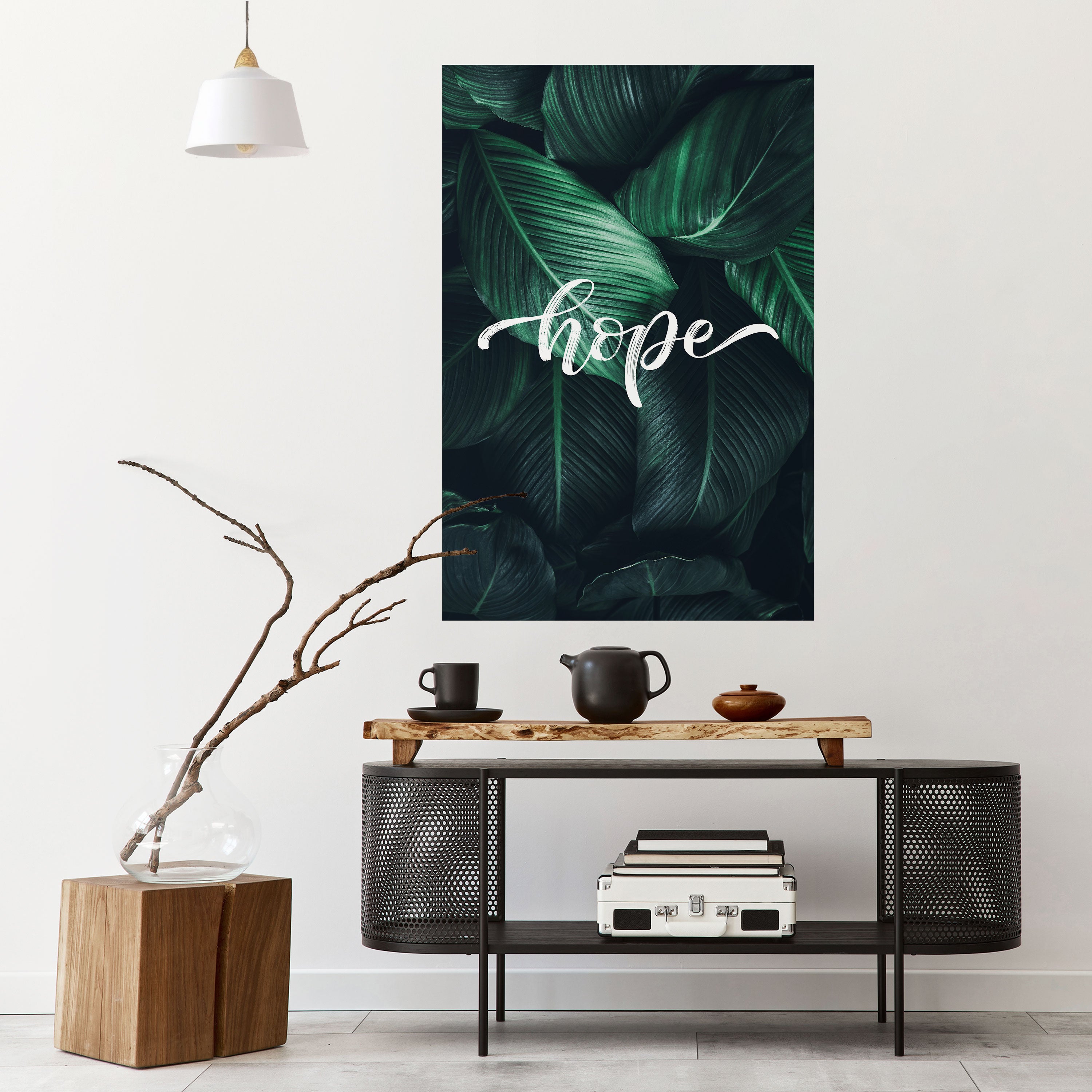 GREEN WHISPERS OF HOPE Peel and Stick Vertical Poster