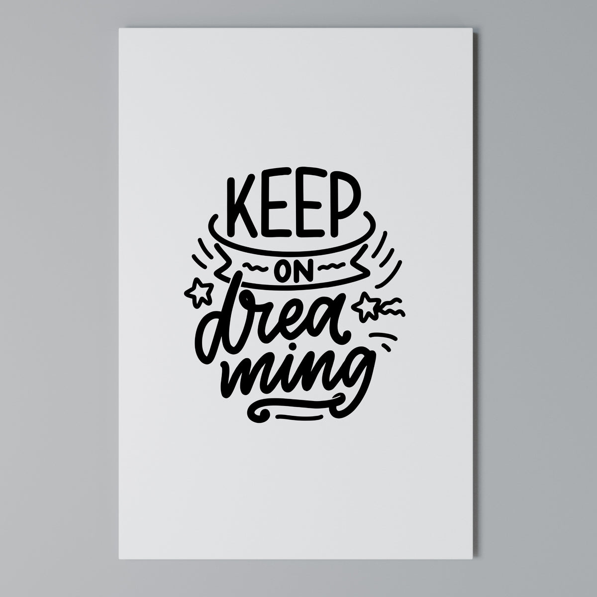 KEEP ON DREAMING Cuadro en lienzo vertical