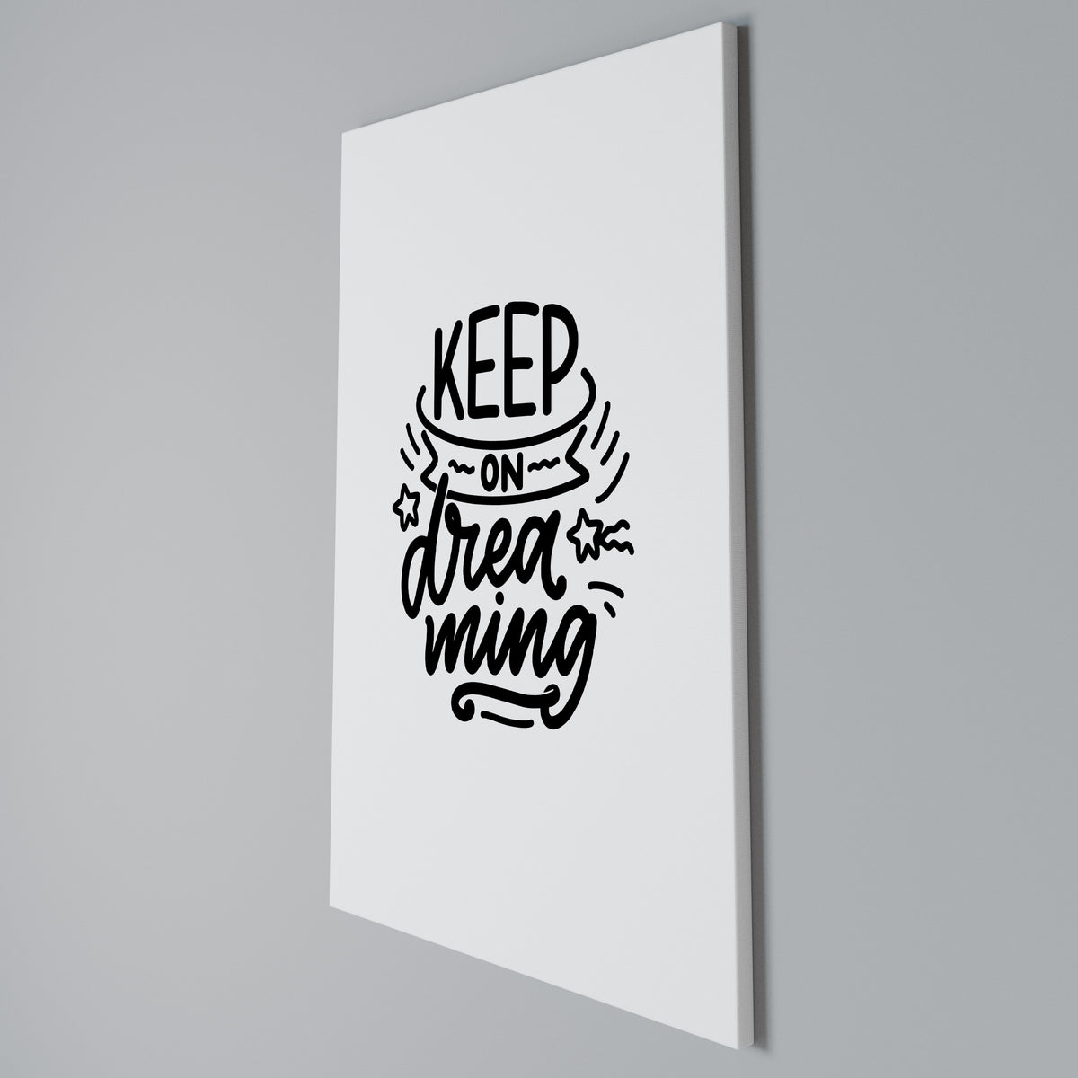 KEEP ON DREAMING Cuadro en lienzo vertical
