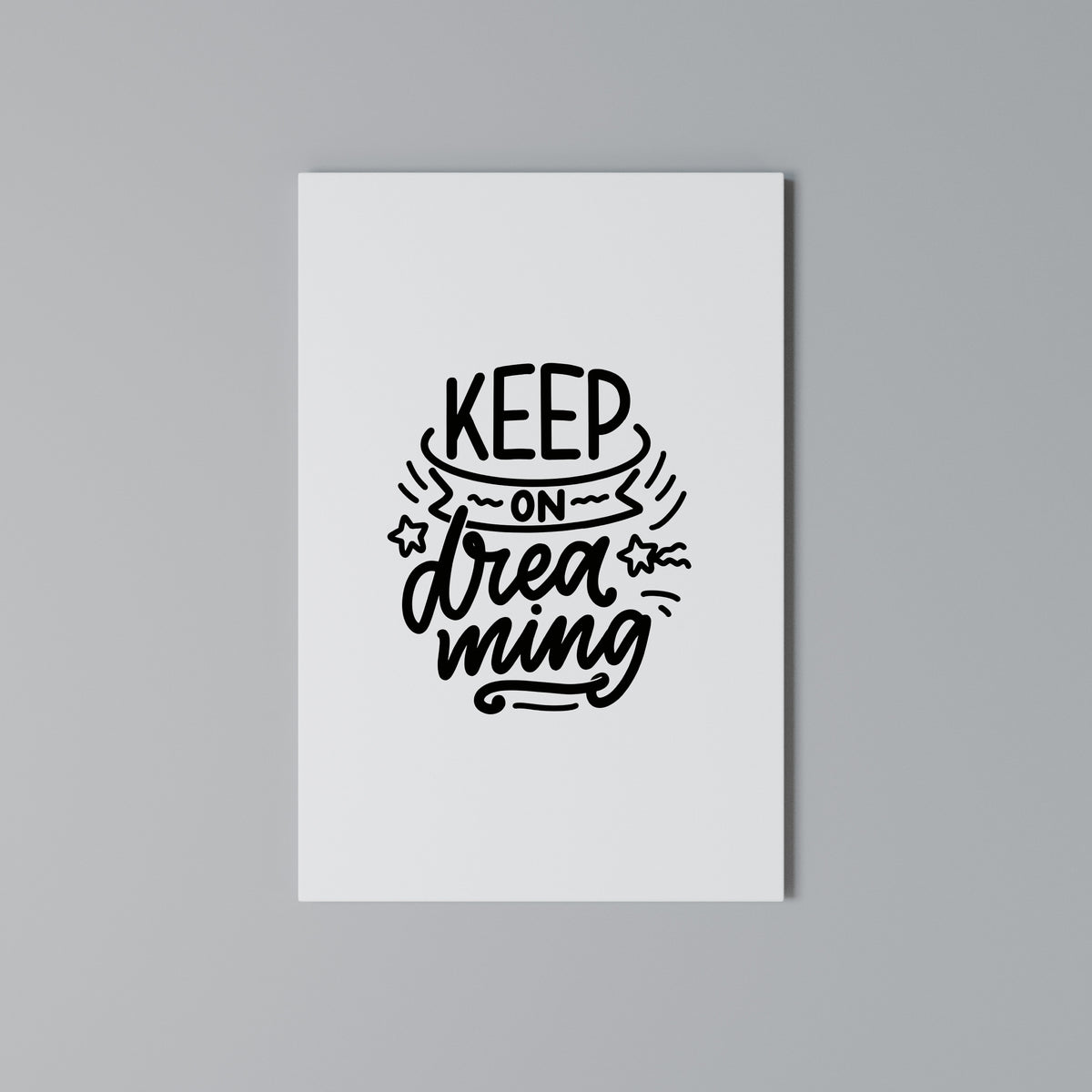 KEEP ON DREAMING Cuadro en lienzo vertical