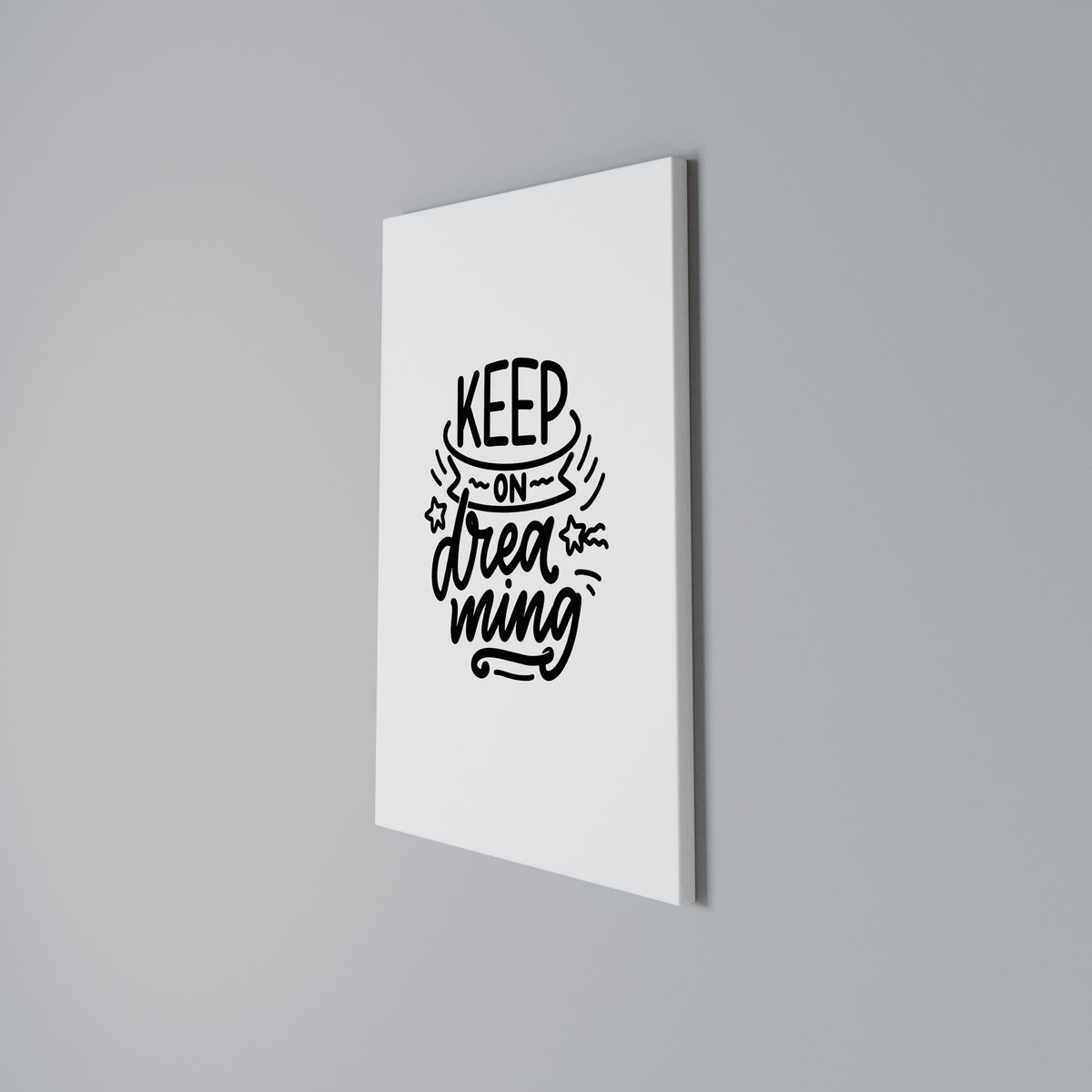 KEEP ON DREAMING Cuadro en lienzo vertical