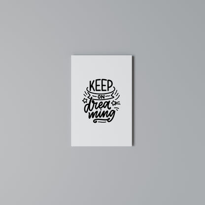 KEEP ON DREAMING Cuadro en lienzo vertical