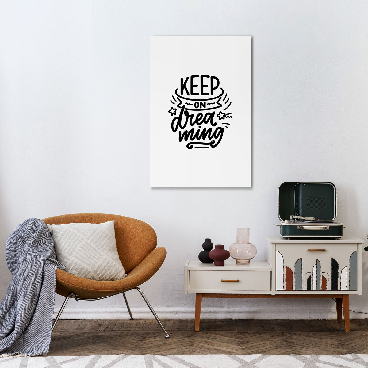 KEEP ON DREAMING Cuadro en lienzo vertical