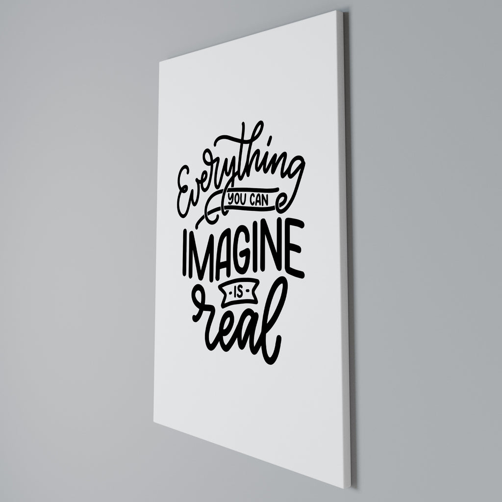 DREAMS BECOME REALITY Cuadro en lienzo vertical