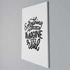 DREAMS BECOME REALITY Cuadro en lienzo vertical