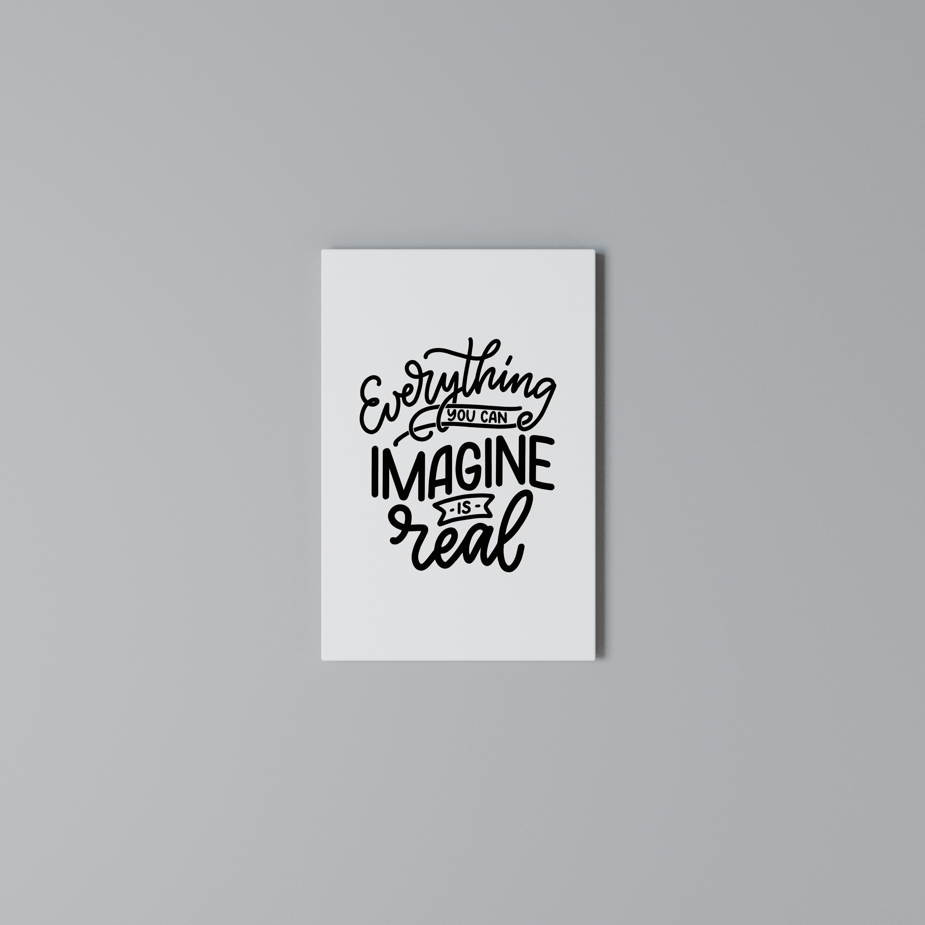 DREAMS BECOME REALITY Cuadro en lienzo vertical