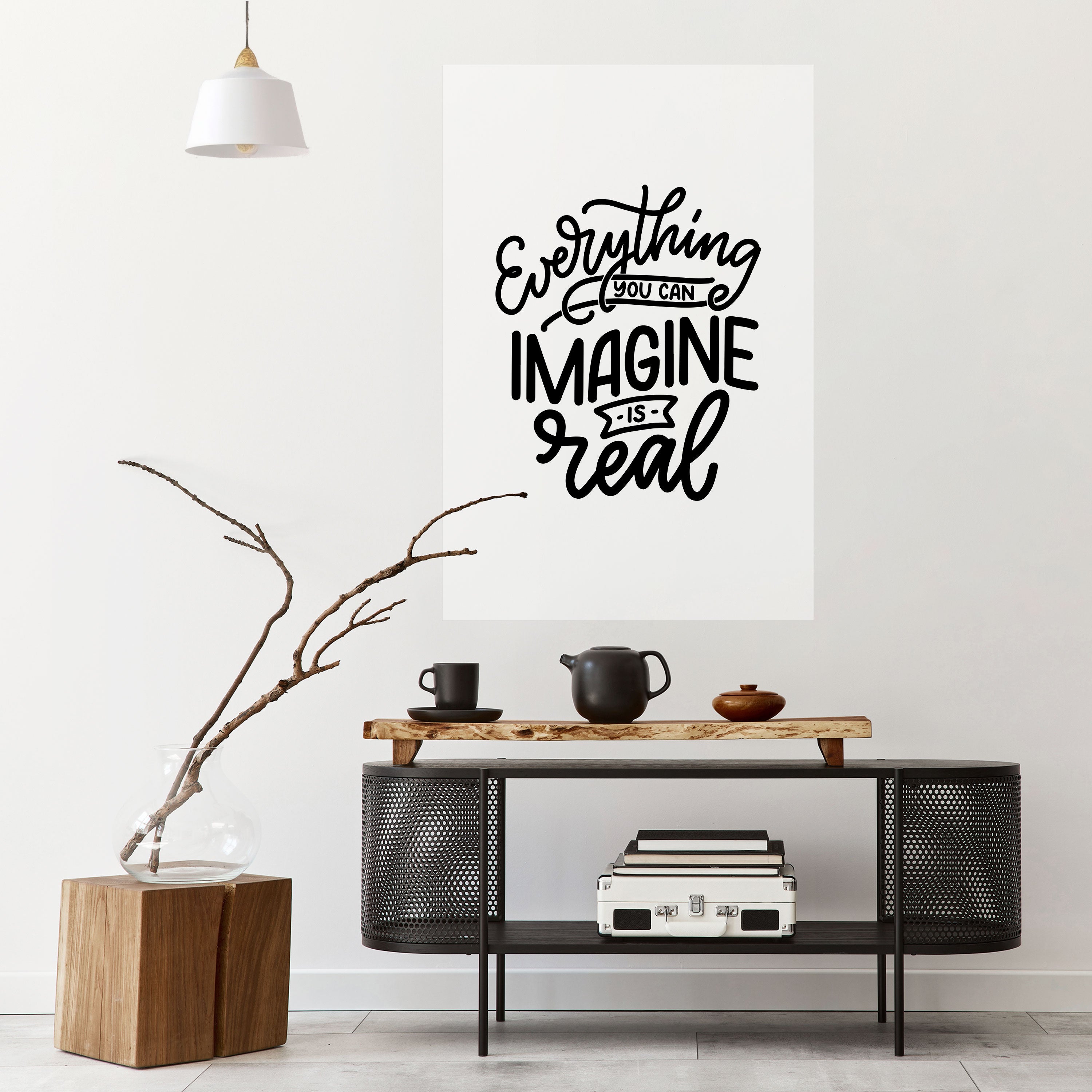LOS SUEÑOS SE HACEN REALIDAD Póster vertical autoadhesivo