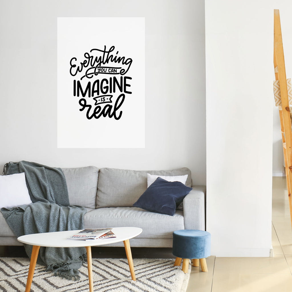 DREAMS BECOME REALITY Peel and Stick Vertical Poster