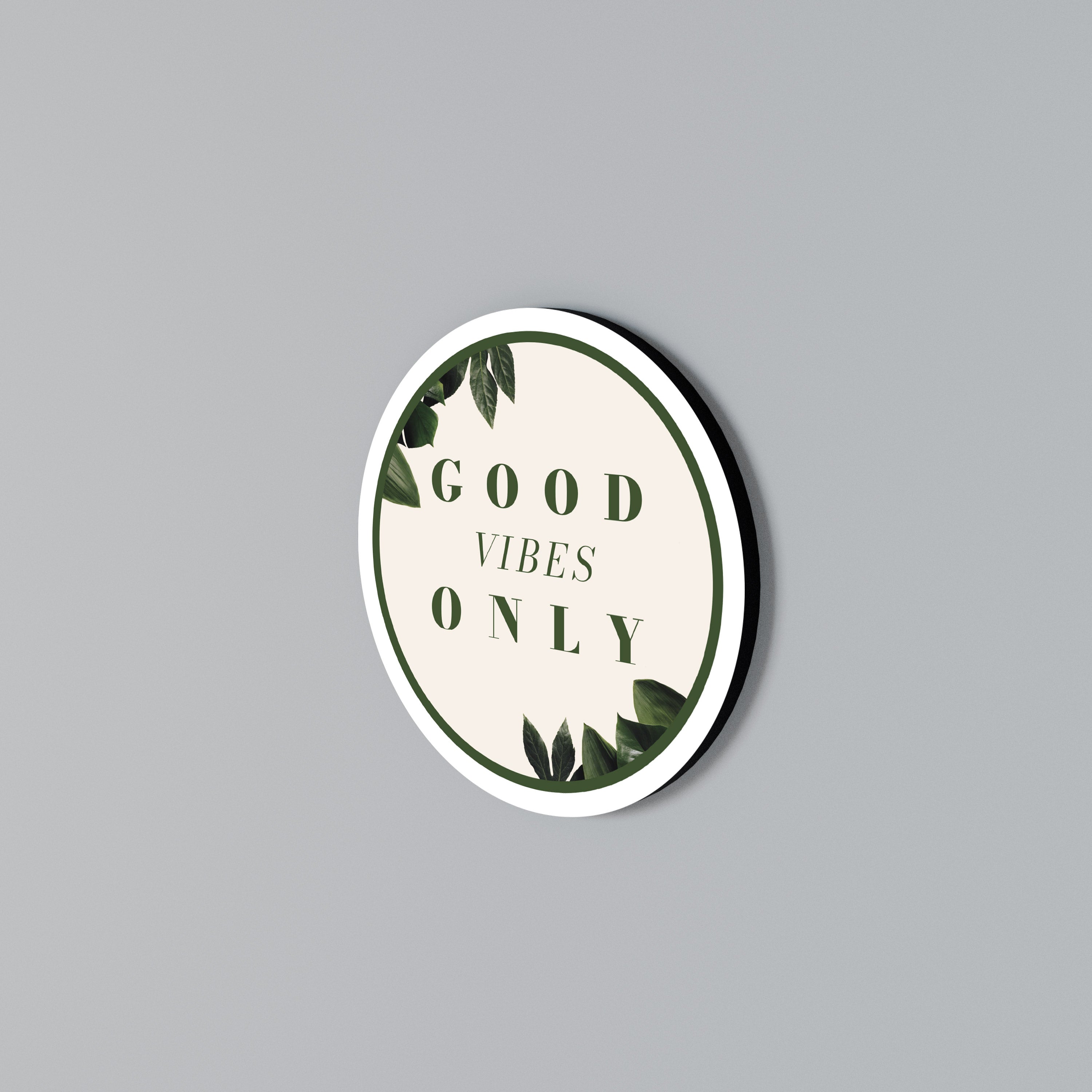 NATURE'S POSITIVE ENERGY Round Wall Art