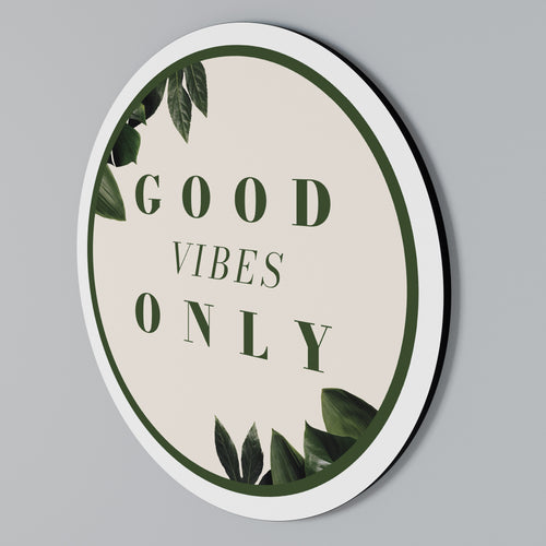 NATURE'S POSITIVE ENERGY Arte de pared redondo