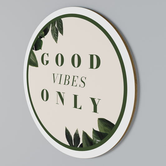 NATURE'S POSITIVE ENERGY Arte de pared redondo
