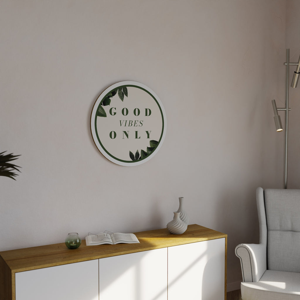 NATURE'S POSITIVE ENERGY Round Wall Art