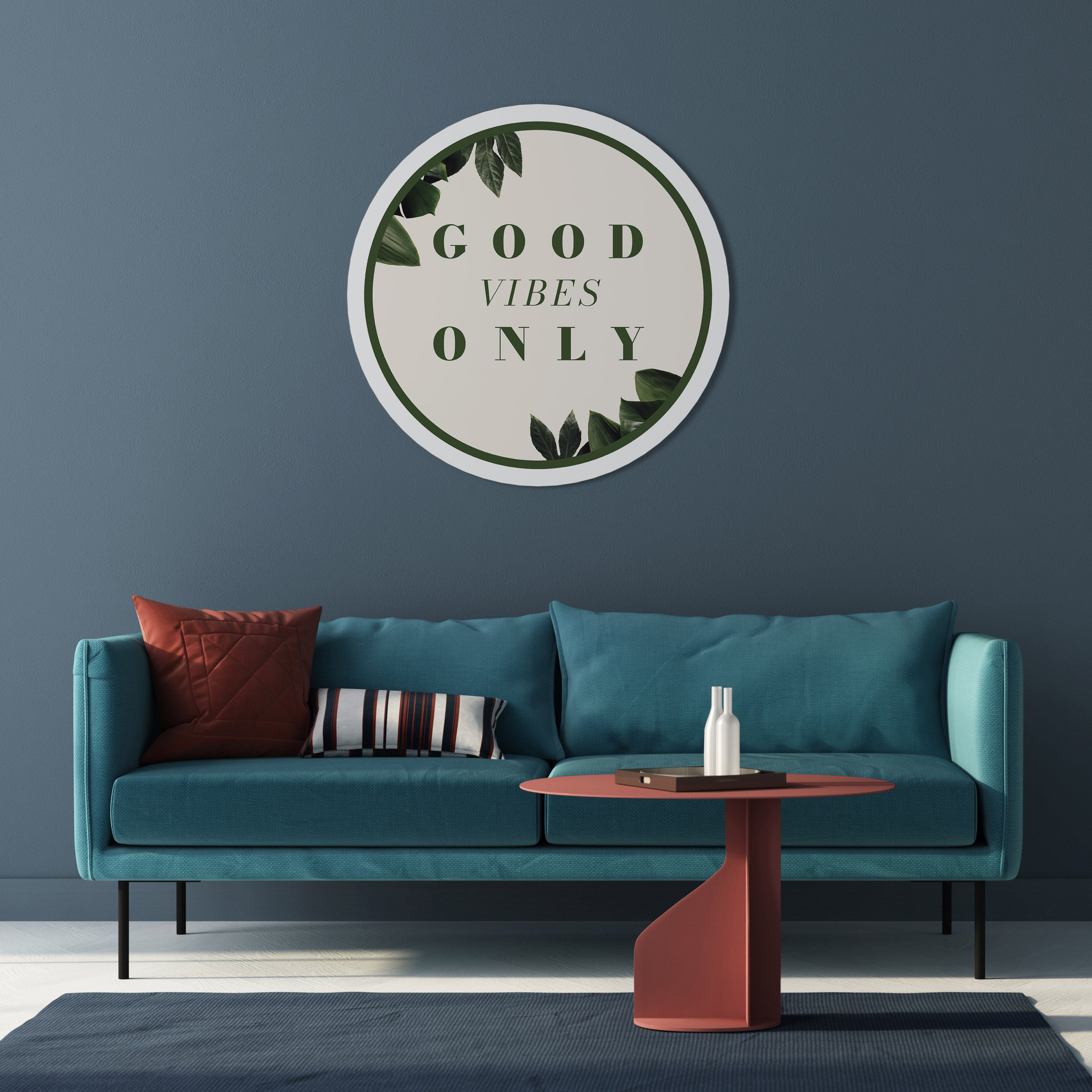 NATURE'S POSITIVE ENERGY Round Wall Art